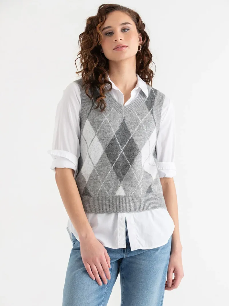 argyle_sweater_vest_0-2.webp Ricki's Sweaters & Cardigans*Argyle Sweater Vest