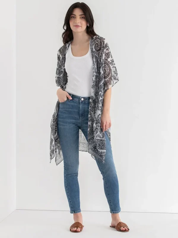 Ricki's Scarves & Dickies*Bandana Print Ruana