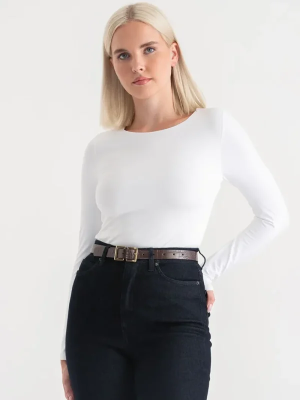 Ricki's Belts*Black Belt with Double Square Buckle