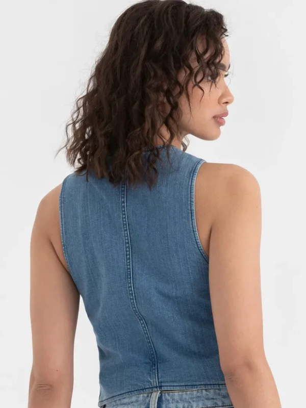 Ricki's Shirts & Blouses*Button Front Denim Vest