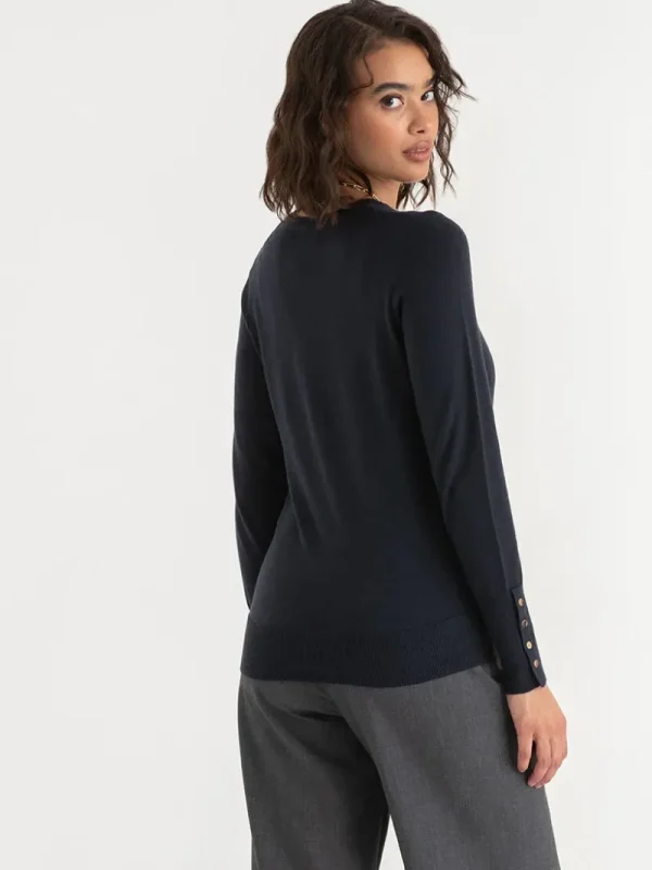 Ricki's Sweaters & Cardigans*Cashmere Blend Sweater with Rivet Detail