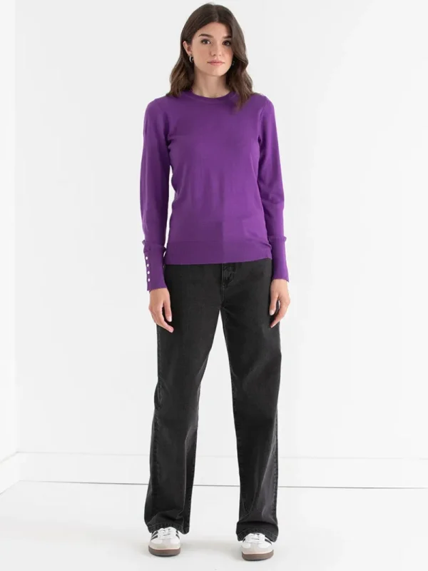 Ricki's Sweaters & Cardigans*Cashmere Blend Sweater with Rivet Detail