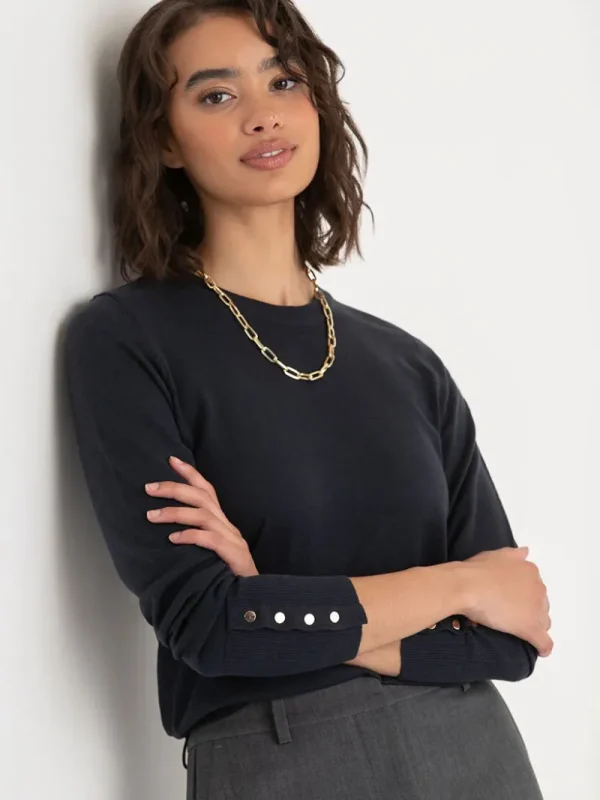 Ricki's Sweaters & Cardigans*Cashmere Blend Sweater with Rivet Detail