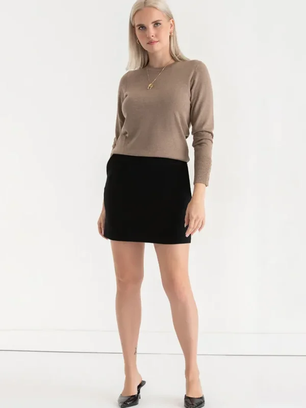 Ricki's Sweaters & Cardigans*Cashmere Blend Sweater with Rivet Detail