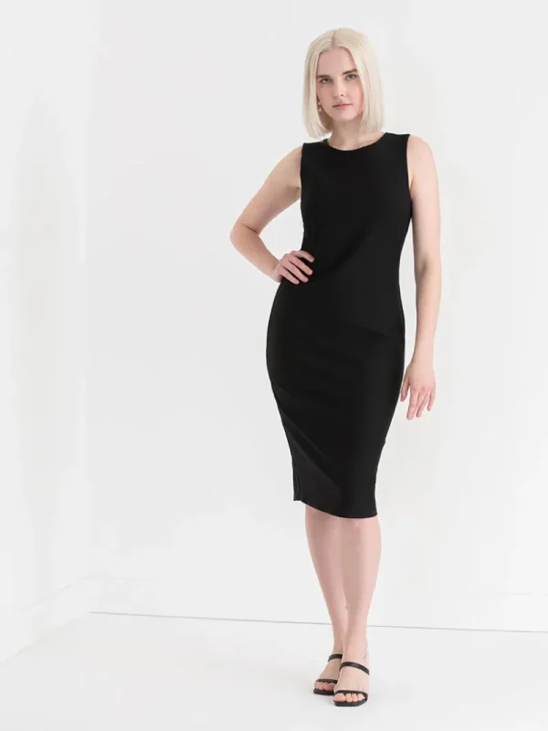 Ricki's Maxi & Midi Dresses*Celeste Crew Neck Pencil Dress in Luxe Ponte