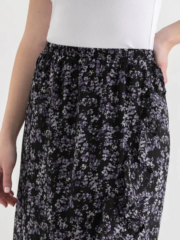 Ricki's Skirts & Shorts*Chiffon Ruffle Midi Skirt