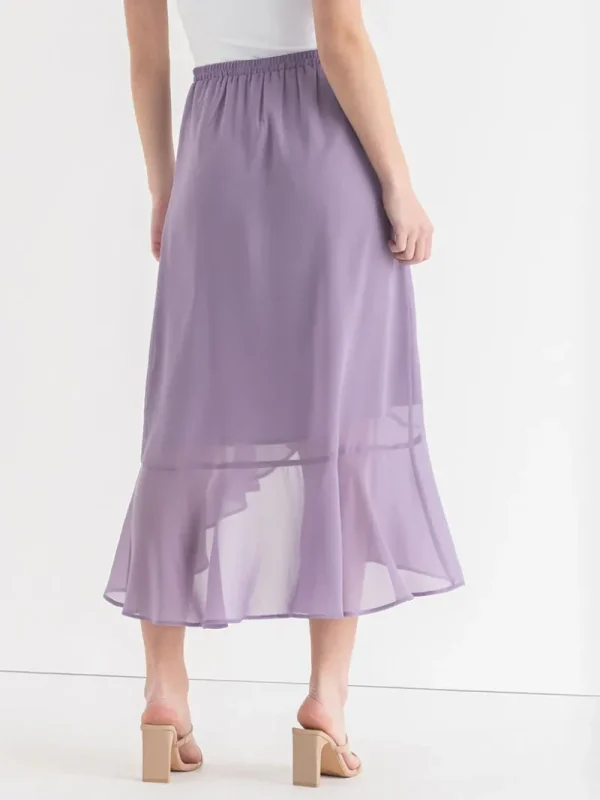 Ricki's Skirts & Shorts*Chiffon Ruffle Midi Skirt