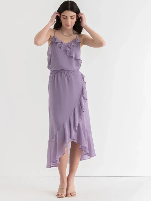 Ricki's Skirts & Shorts*Chiffon Ruffle Midi Skirt