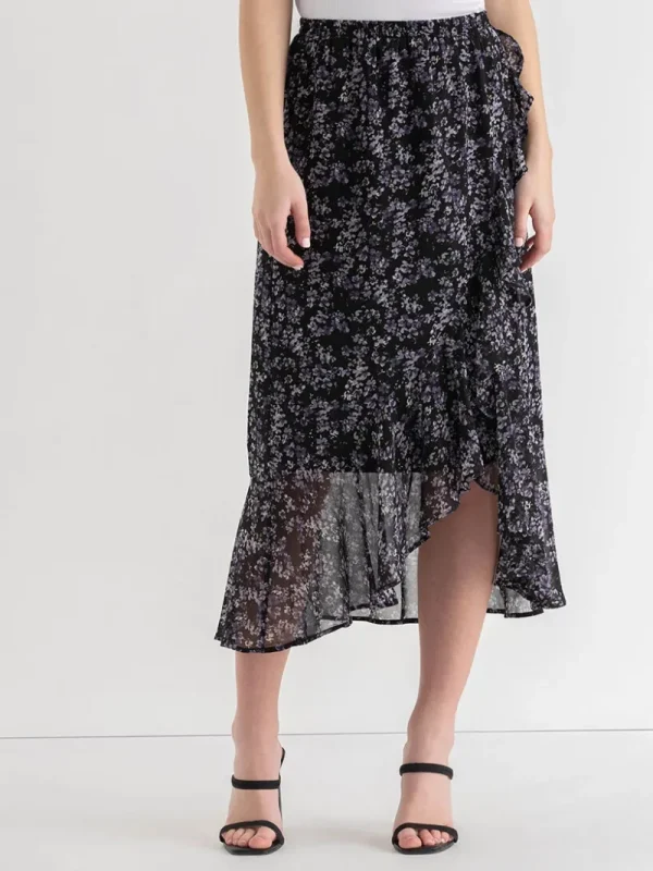 Ricki's Skirts & Shorts*Chiffon Ruffle Midi Skirt