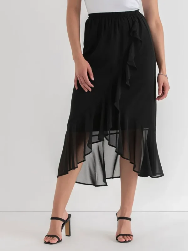 Ricki's Skirts & Shorts*Chiffon Ruffle Midi Skirt