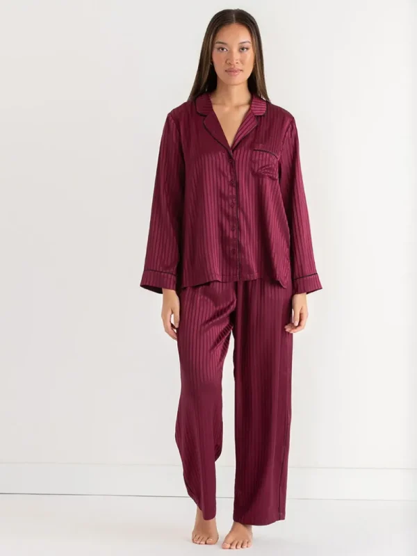 Ricki's Sleepwear*Classic Satin Pajama Set