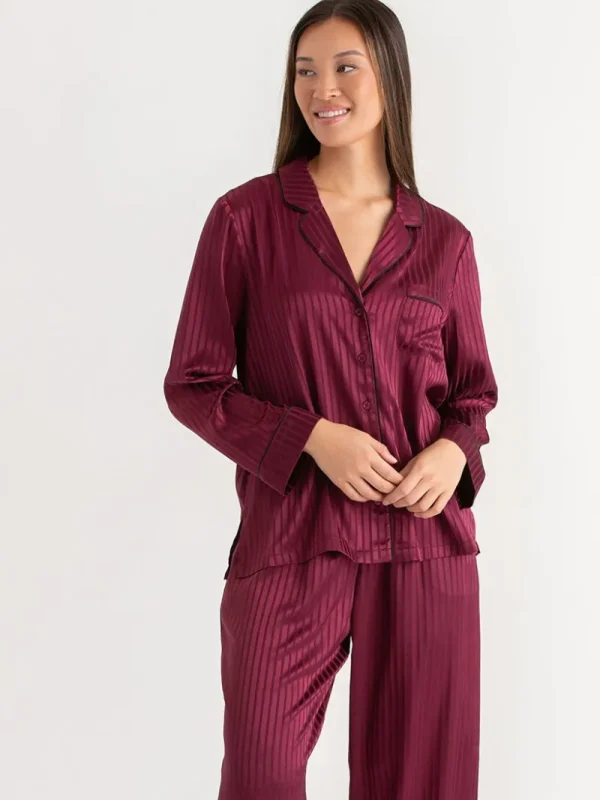 Ricki's Sleepwear*Classic Satin Pajama Set