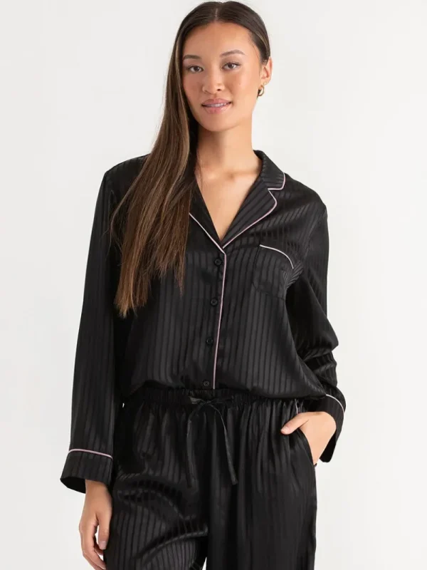 Ricki's Sleepwear*Classic Satin Pajama Set