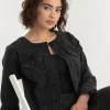 Ricki's Coats & Jackets*Collarless Denim Jacket