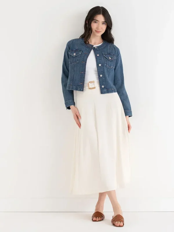 Ricki's Coats & Jackets*Collarless Denim Jacket