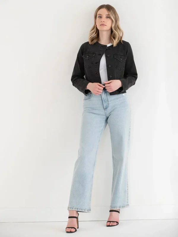 Ricki's Coats & Jackets*Collarless Denim Jacket