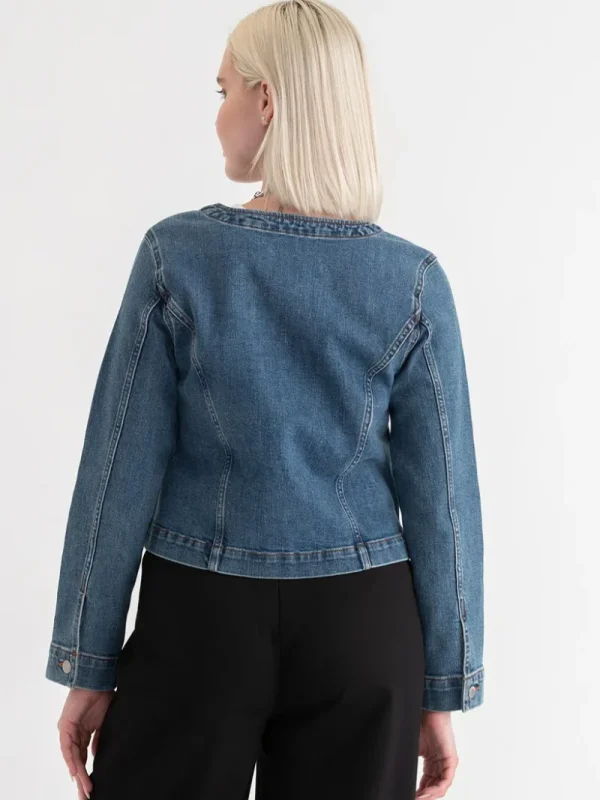 Ricki's Coats & Jackets*Collarless Denim Jacket