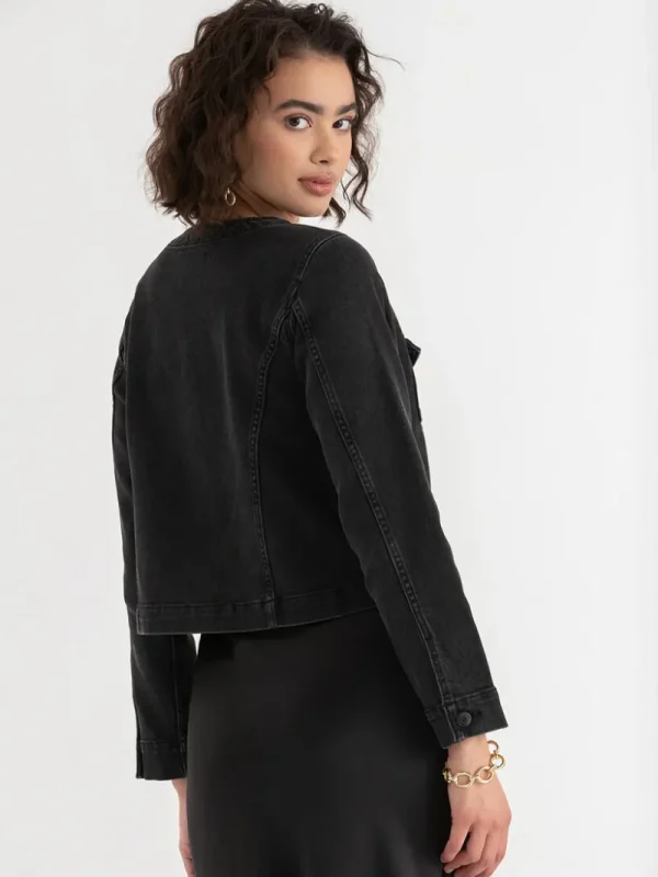 Ricki's Coats & Jackets*Collarless Denim Jacket