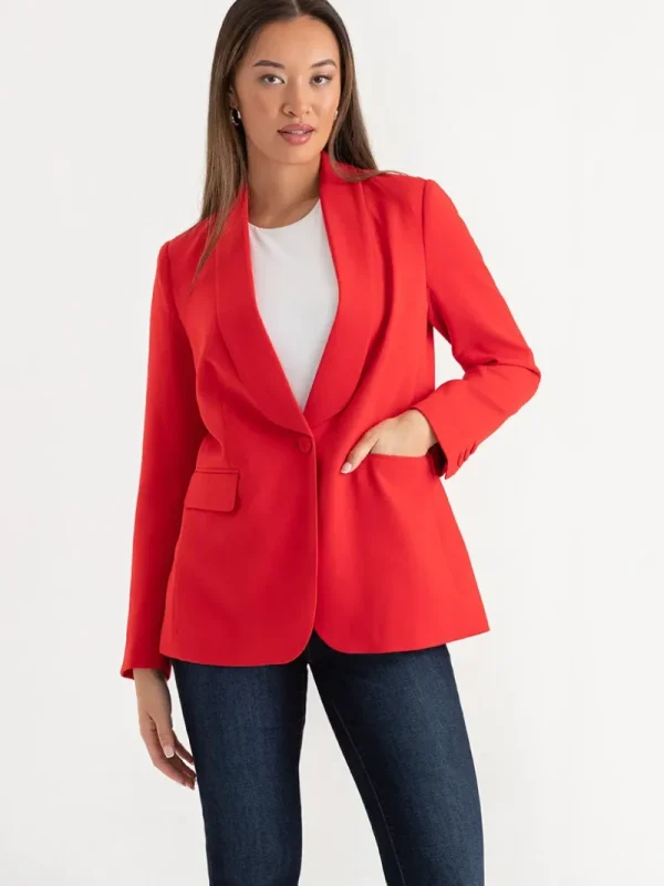 Ricki's Blazers*Crepe Shawl Collar Blazer