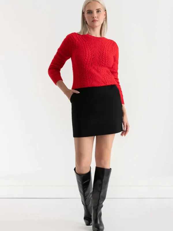 Ricki's Sweaters & Cardigans*Crewneck Cable Knit Sweater