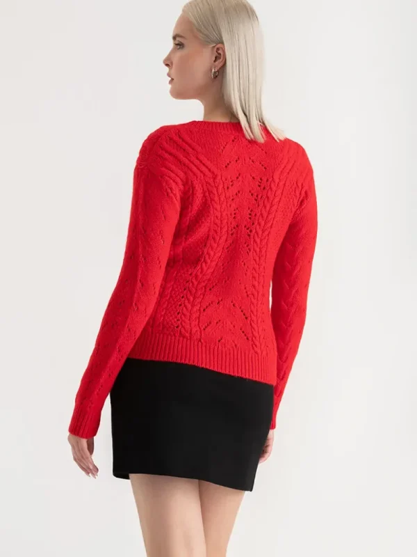 Ricki's Sweaters & Cardigans*Crewneck Cable Knit Sweater