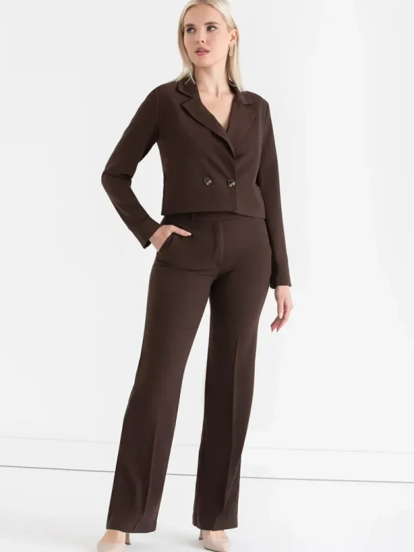 Ricki's Blazers*Crop Blazer in Crepe