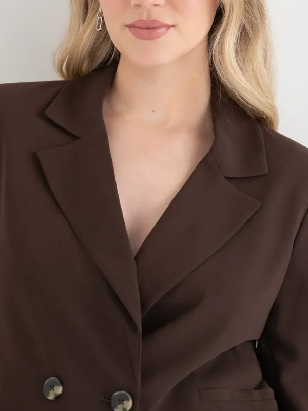 Ricki's Blazers*Crop Blazer in Crepe