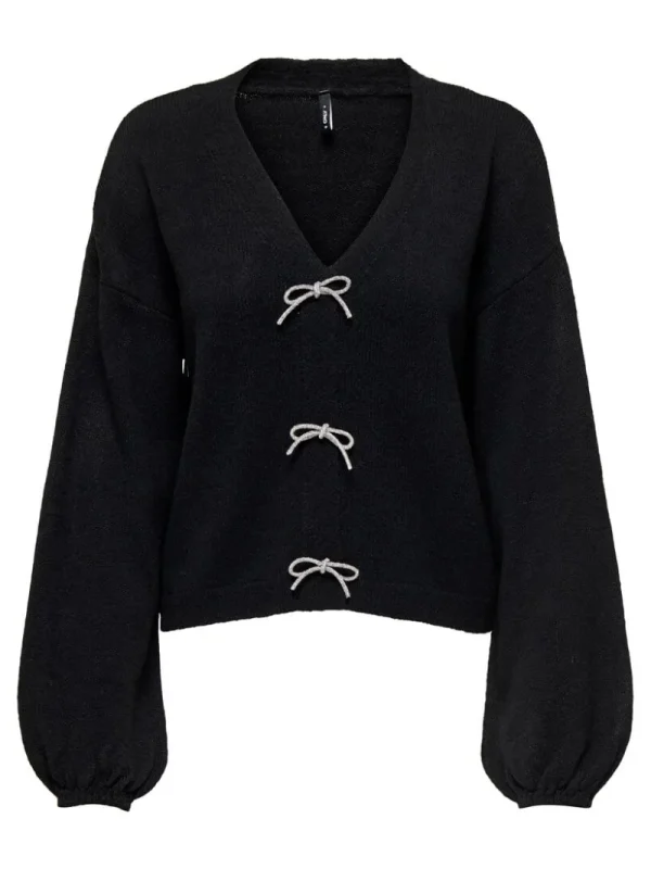 Ricki's Sweaters & Cardigans*Donna Silver Bow Pullover Sweater | Only