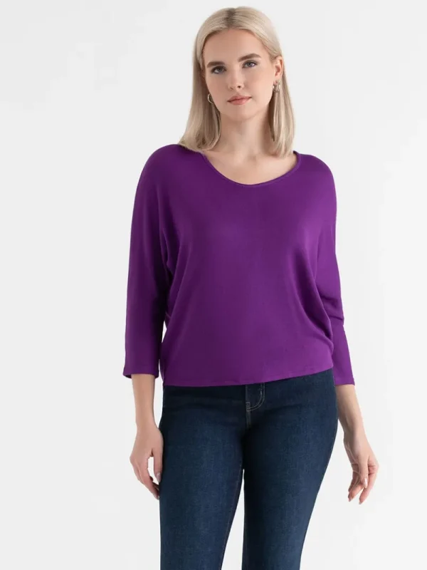 Ricki's Tees & Tanks*Easy V-Neck Hacci Knit Top