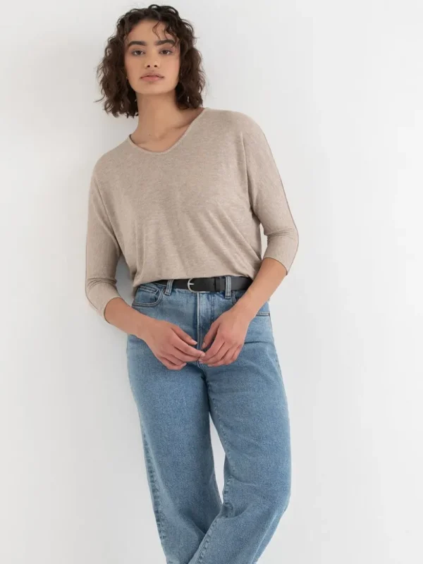 Ricki's Tees & Tanks*Easy V-Neck Hacci Knit Top