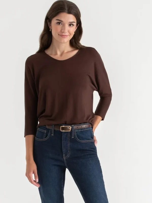 Ricki's Tees & Tanks*Easy V-Neck Hacci Knit Top