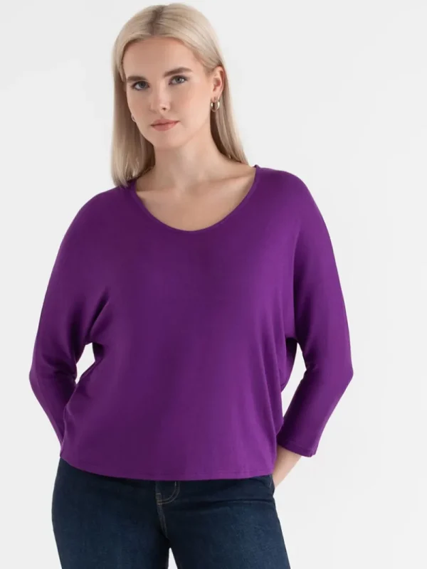 Ricki's Tees & Tanks*Easy V-Neck Hacci Knit Top