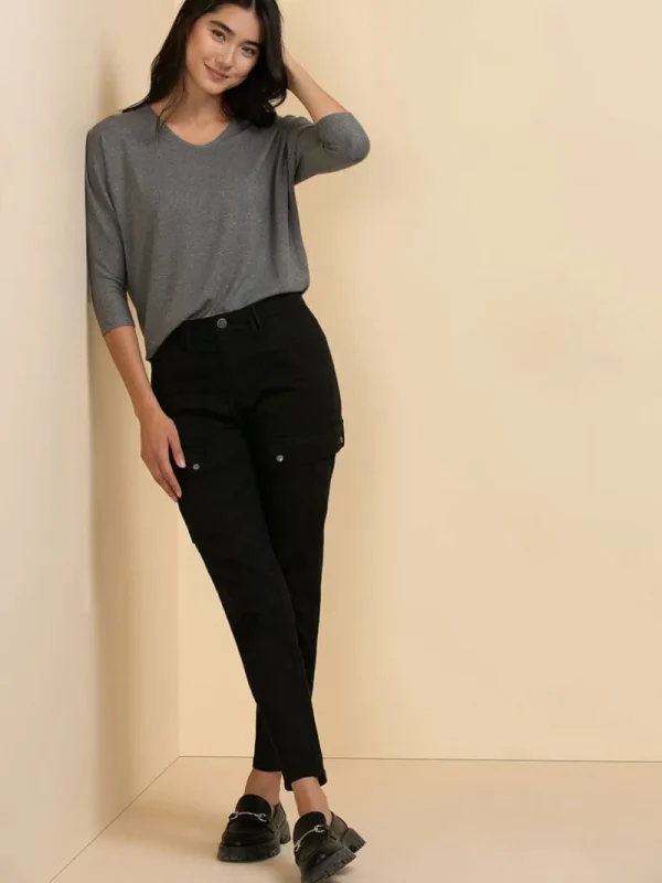 Ricki's Tees & Tanks*Easy V-Neck Hacci Knit Top