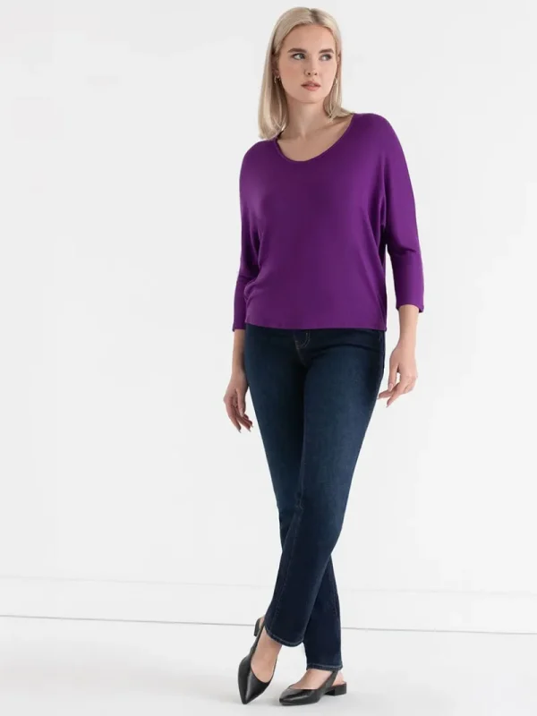 Ricki's Tees & Tanks*Easy V-Neck Hacci Knit Top