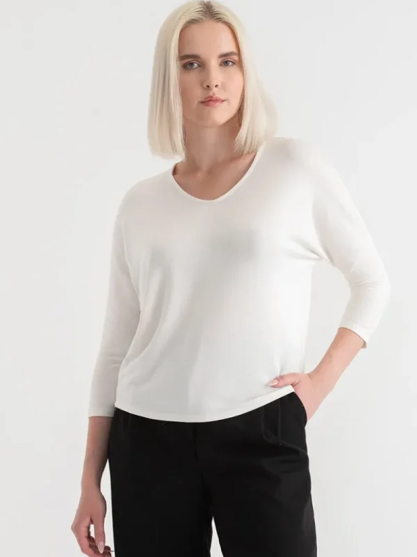 Ricki's Tees & Tanks*Easy V-Neck Hacci Knit Top