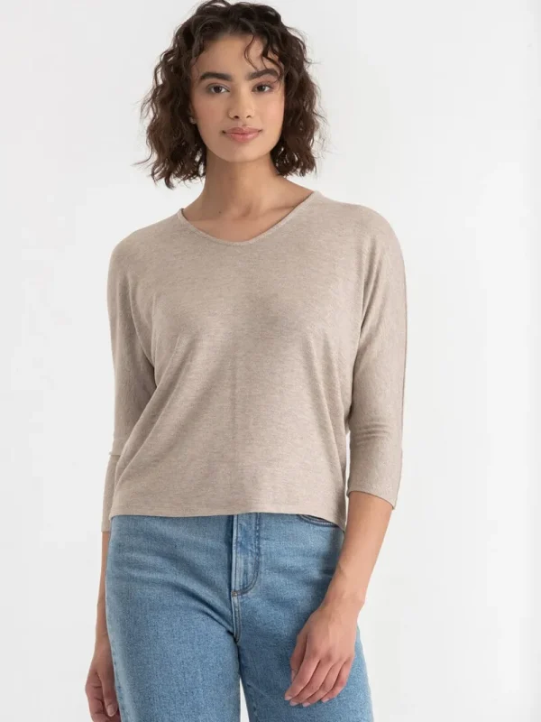 Ricki's Tees & Tanks*Easy V-Neck Hacci Knit Top