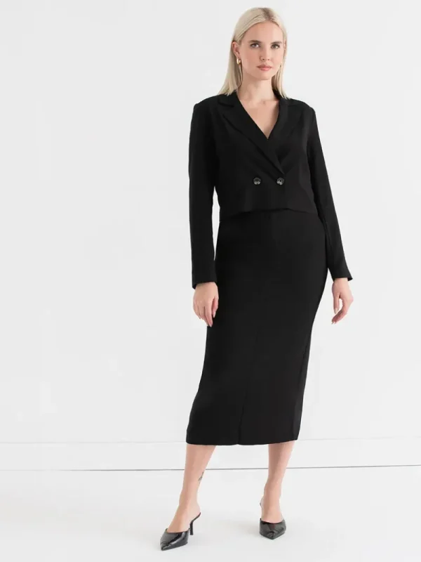 Ricki's Skirts & Shorts*Evan Crepe Midi Skirt