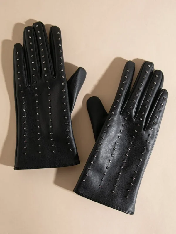 Ricki's Gloves & Mittens*Faux Leather Gloves with Studs