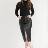 Ricki's Skirts & Shorts*Faux Leather Midi Skirt