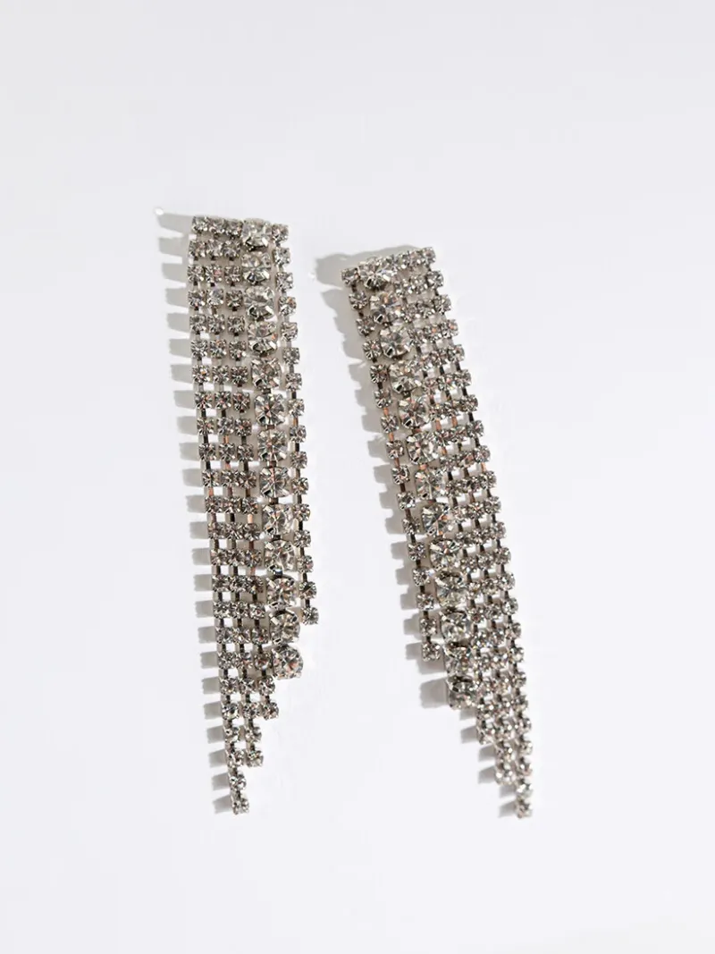 glass_stone_chain_earring_0.webp Ricki's Earrings*Glass Stone Chain Earrings