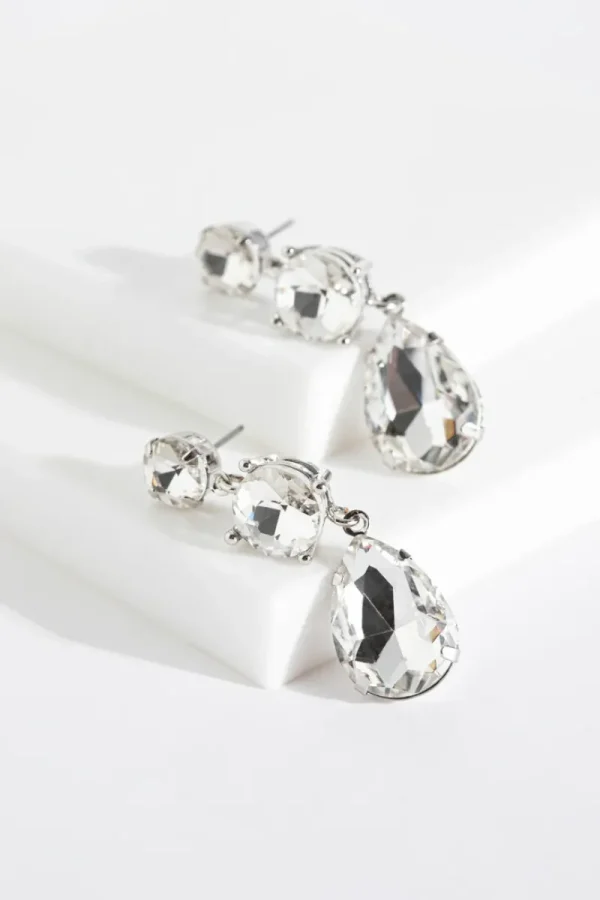 Ricki's Earrings*Glass Tear Shaped Stone Earrings