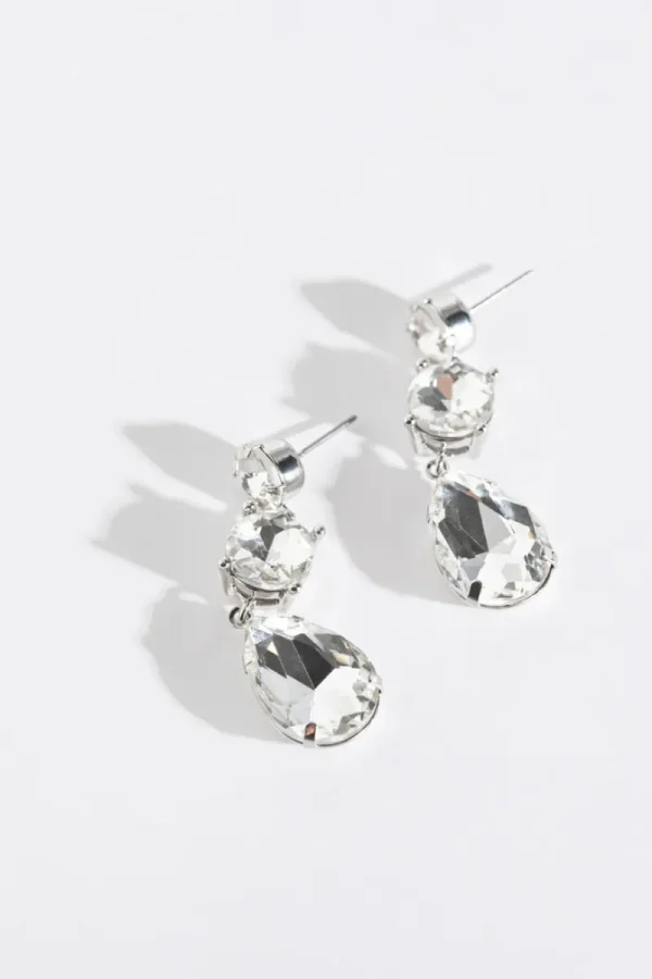 Ricki's Earrings*Glass Tear Shaped Stone Earrings