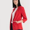 Ricki's Blazers*Hampton 3/4 Ruched Sleeve Ponte Blazer