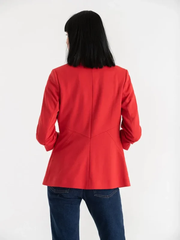 Ricki's Blazers*Hampton 3/4 Ruched Sleeve Ponte Blazer