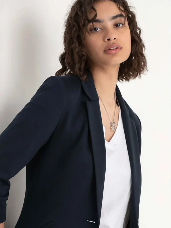 Ricki's Blazers*Hampton 3/4 Ruched Sleeve Ponte Blazer