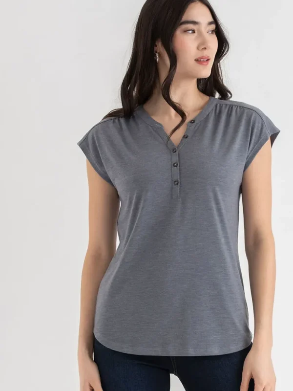 Ricki's Tees & Tanks*Henley T-Shirt