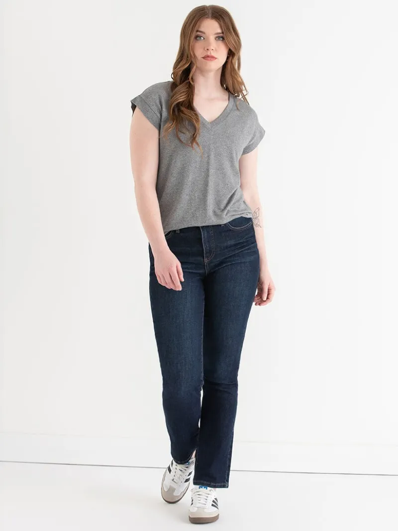 holly_vneck_hacci_top_0-6.webp Ricki's Tees & Tanks*Holly V-Neck Hacci Top