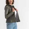 Ricki's Coats & Jackets*Hooded Faux Leather Jacket