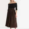 Ricki's Skirts & Shorts*Jersey Metallic Pleated Skirt