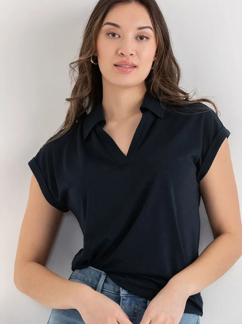 johnny_collar_tee_0-3.webp Ricki's Tees & Tanks*Johnny Collar Tee